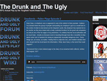 Tablet Screenshot of drunkandugly.com